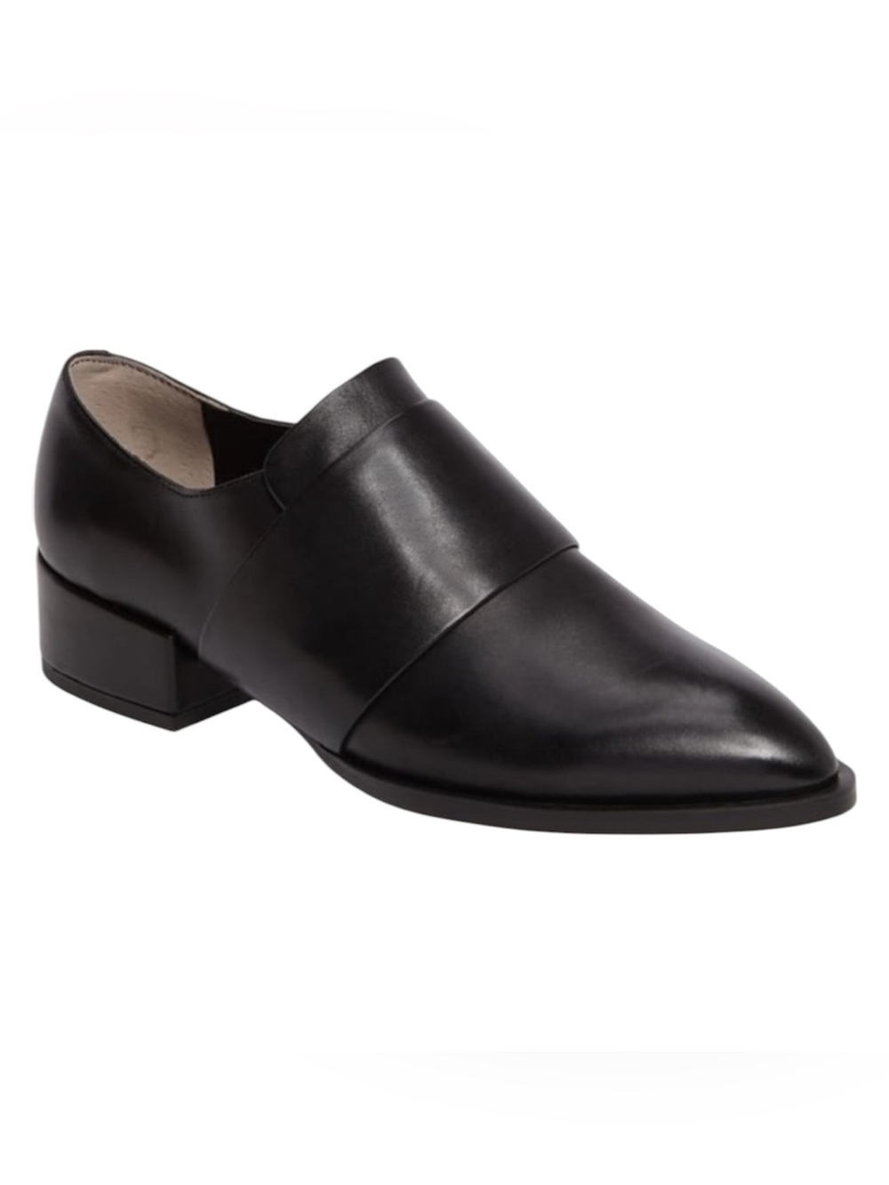 Tony Bianco Black Calais Leather Pointed Toe Dilla Slip-On Loafer 8.5